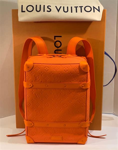 louis vuitton trunk bag orange